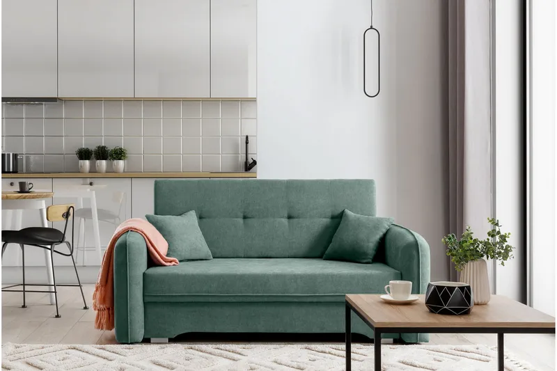 Manita Bäddsoffa med Förvaring 2-sits - Grön - Möbler - Soffa - Bäddsoffa