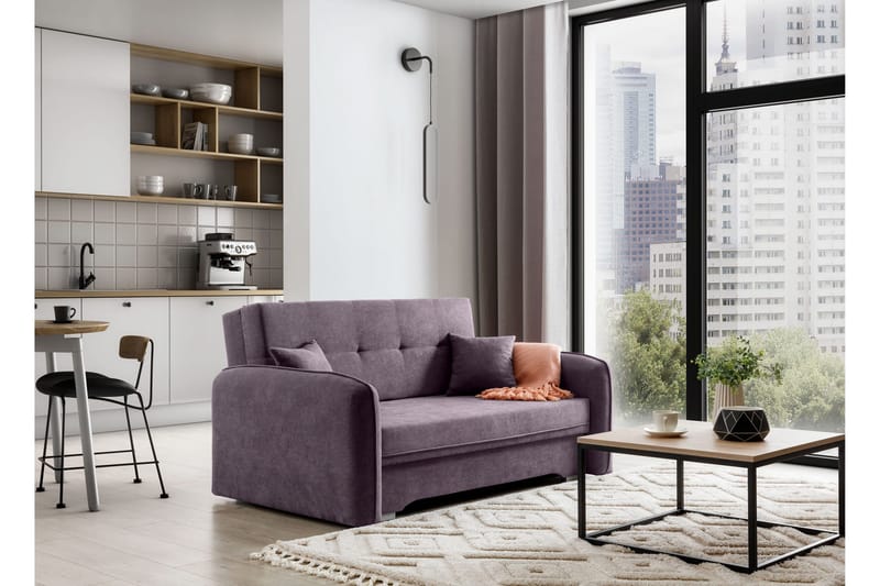 Manita Bäddsoffa med Förvaring 2-sits - Lila - Möbler - Soffa - Bäddsoffa