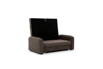 Manita Bäddsoffa med Förvaring 2-sits - Mörkbrun - Möbler - Soffa - Bäddsoffa