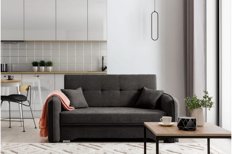 Manita Bäddsoffa med Förvaring 2-sits - Mörkgrå - Möbler - Soffa - Bäddsoffa