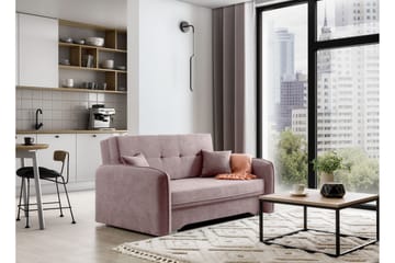 Manita Bäddsoffa med Förvaring 2-sits - Rosa - Möbler - Soffa - Bäddsoffa