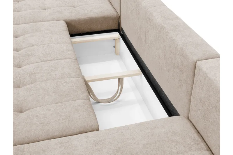 Mardon Bäddsoffa Dubbeldivan 4-sits - Beige - Möbler - Soffa - Bäddsoffa