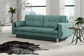 Marina Bäddsoffa 225x100x90 cm - Turkos - Möbler - Soffa - Bäddsoffa