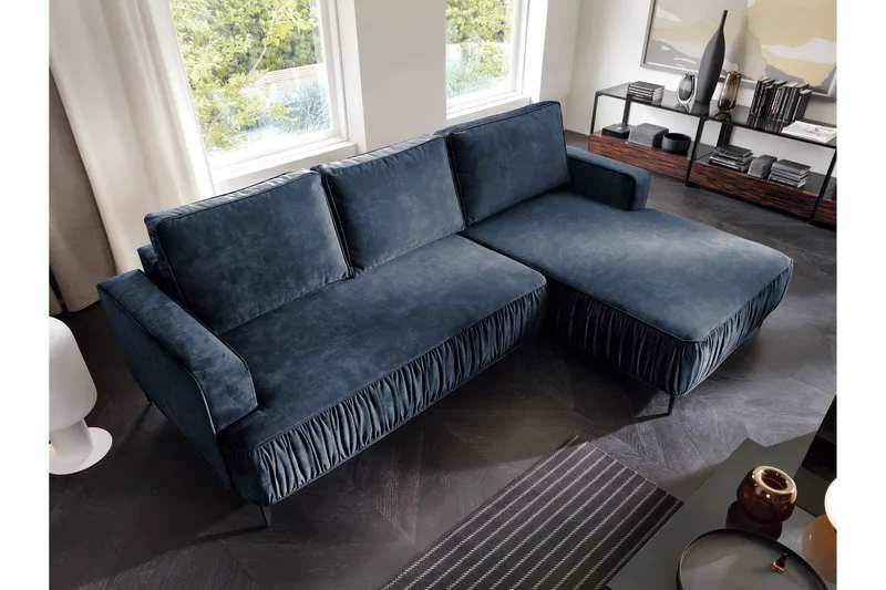 Marisana Bäddsoffa m. Divan 3-sits - Blå - Möbler - Soffa - Bäddsoffa