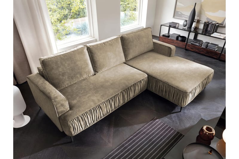 Marisana Bäddsoffa m. Divan 3-sits - Brun - Möbler - Soffa - Bäddsoffa