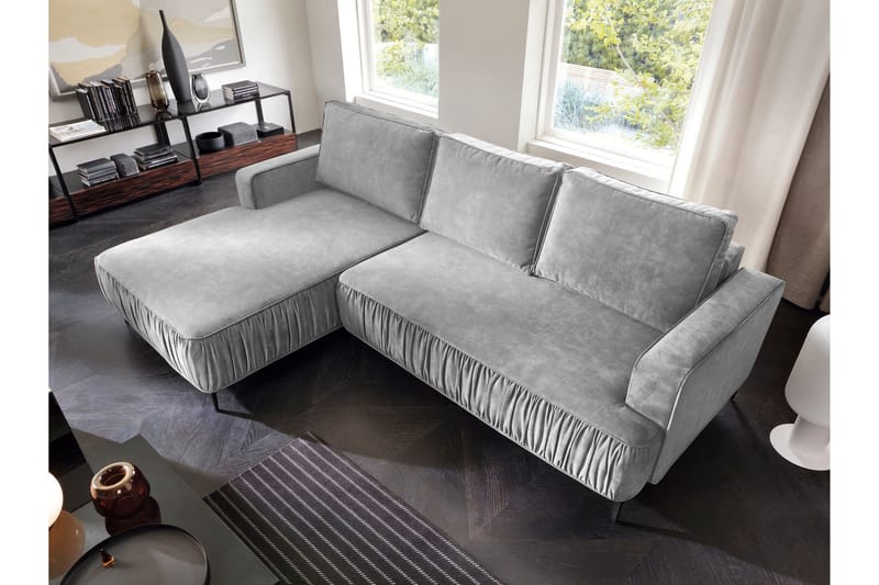 Marisana Bäddsoffa m. Divan 3-sits - Grå - Möbler - Soffa - Bäddsoffa