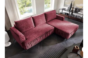 Marisana Bäddsoffa m. Divan 3-sits - Rosa - Möbler - Soffa - Bäddsoffa