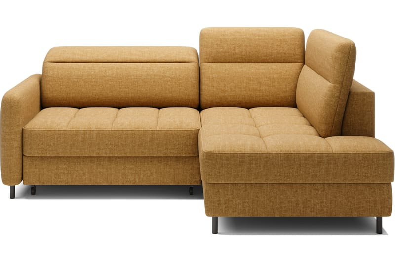 Masuo Bäddsoffa med Schäslong 3-sits, Gul