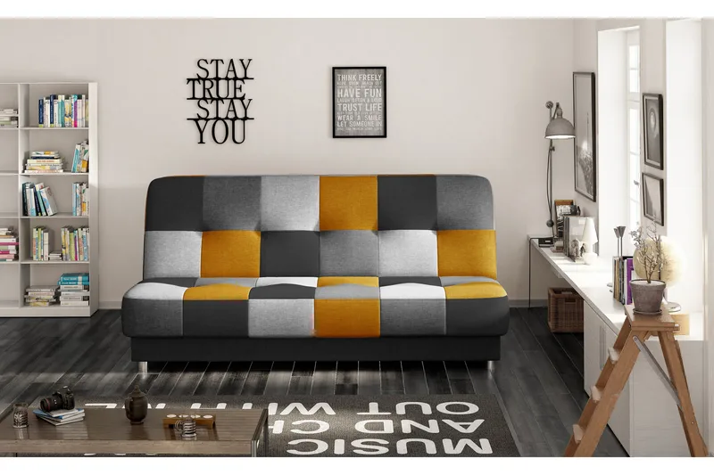 Matin 3-sits Bäddsoffa, Grå