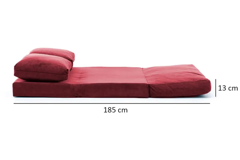 Maydena Bäddsoffa 2-sits 120x185 - Maroon - Möbler - Soffa - Bäddsoffa