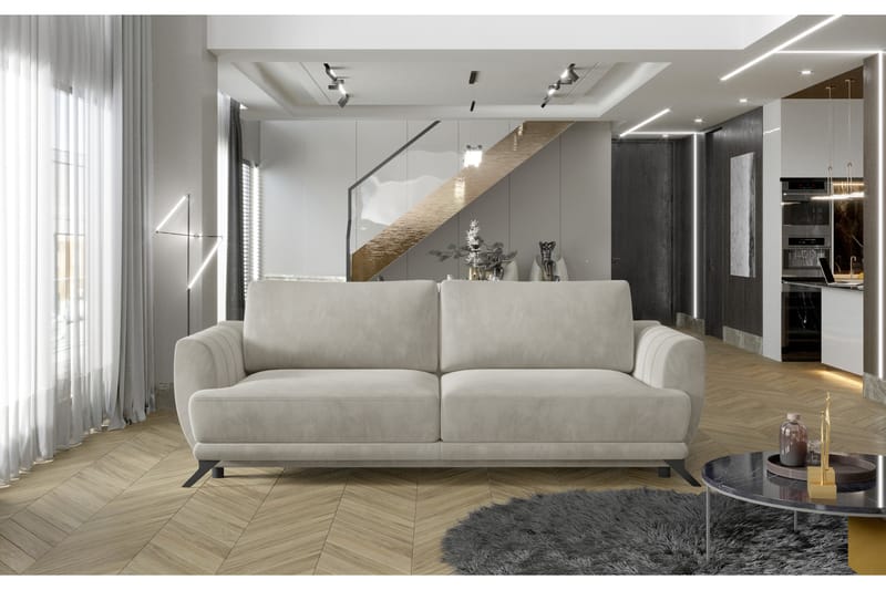 Megis 3-sits Bäddsoffa - Beige - Möbler - Soffa - Bäddsoffa
