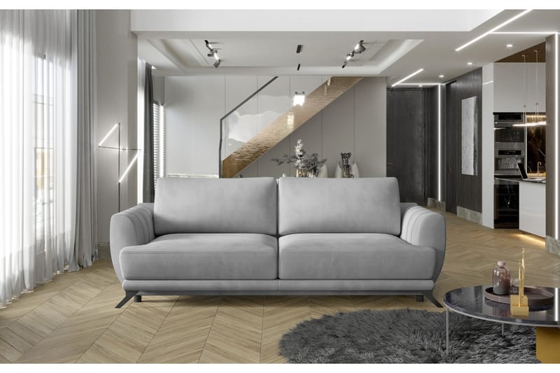 Megis 3-sits Bäddsoffa - Ljusgrå - Möbler - Soffa - Bäddsoffa