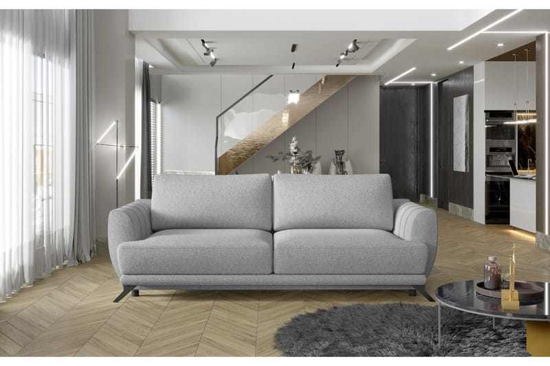 Megis 3-sits Bäddsoffa - Ljusgrå - Möbler - Soffa - Bäddsoffa