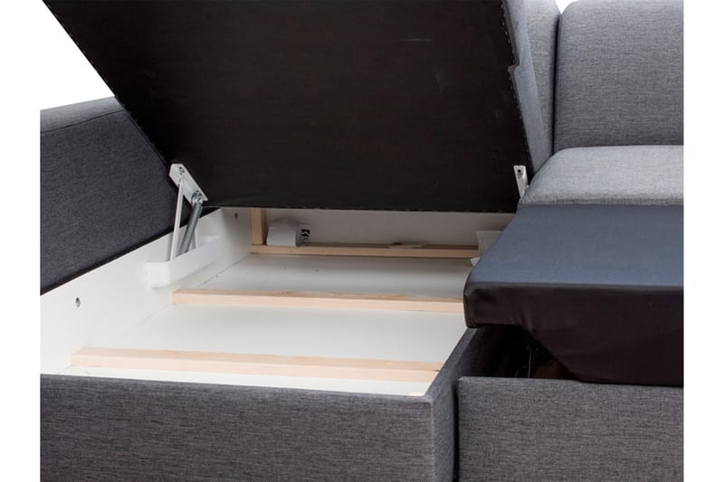 Mexico Divanbäddsoffa 262x178x75 cm - Grå - Möbler - Soffa - Bäddsoffa