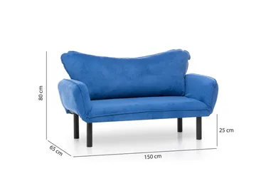 Mezonzo 2-sits Bäddsoffa - Blå - Möbler - Soffa - Bäddsoffa
