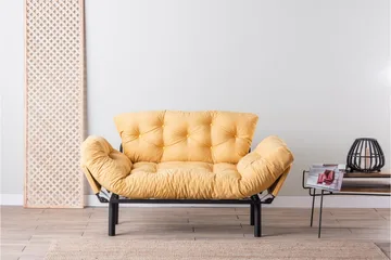 Mezonzo 2-sits Bäddsoffa - Gul - Möbler - Soffa - Bäddsoffa