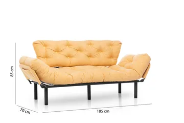 Mezonzo 3-sits Bäddsoffa - Gul - Möbler - Soffa - Bäddsoffa