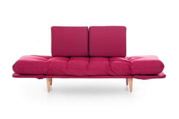 Mezonzo 3-sits Fällbar Längsbäddad Bäddsoffa 70x200 cm i Tyg - Röd - Möbler - Soffa - Bäddsoffa