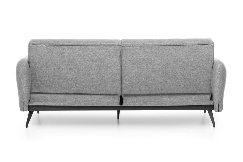 Mezonzo 3-sits Rektangulär Längsbäddad Bäddsoffa 125x190 cm i Tyg - Grå - Möbler - Soffa - Bäddsoffa