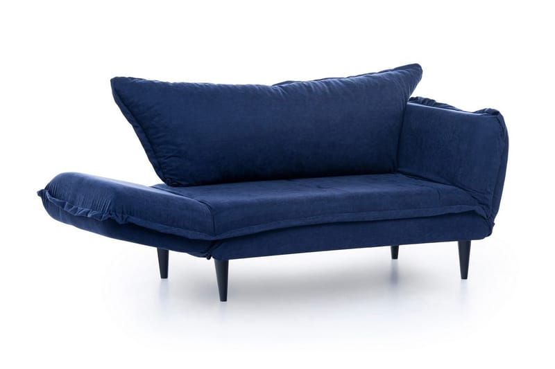Mezonzo 3-sits Rektangulär Längsbäddad Bäddsoffa 50x190 cm i Tyg - Blå - Möbler - Soffa - Bäddsoffa
