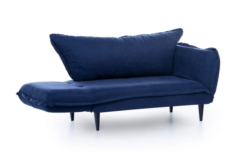 Mezonzo 3-sits Rektangulär Längsbäddad Bäddsoffa 50x190 cm i Tyg - Blå - Möbler - Soffa - Bäddsoffa
