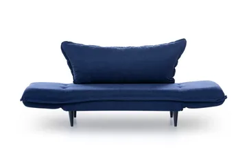 Mezonzo 3-sits Rektangulär Längsbäddad Bäddsoffa 50x190 cm i Tyg - Blå - Möbler - Soffa - Bäddsoffa