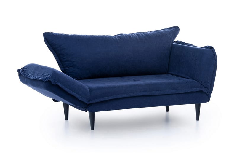 Mezonzo 3-sits Rektangulär Längsbäddad Bäddsoffa 50x190 cm i Tyg - Blå - Möbler - Soffa - Bäddsoffa