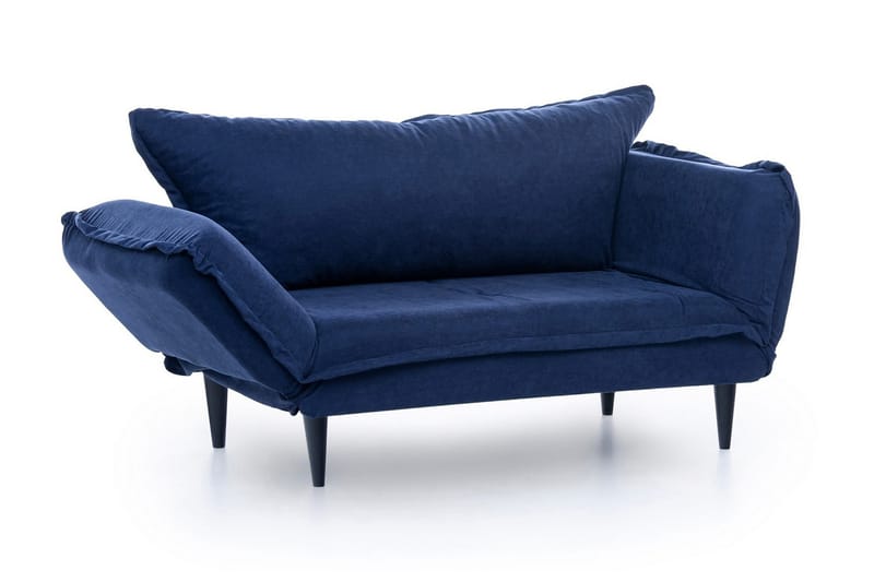 Mezonzo 3-sits Rektangulär Längsbäddad Bäddsoffa 50x190 cm i Tyg - Blå - Möbler - Soffa - Bäddsoffa