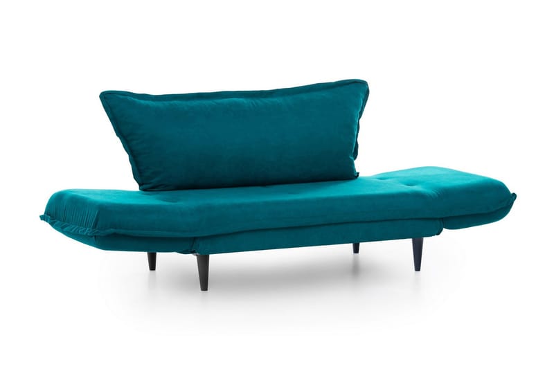 Mezonzo 3-sits Rektangulär Längsbäddad Bäddsoffa 50x190 cm i Tyg - Grön - Möbler - Soffa - Bäddsoffa