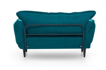 Mezonzo 3-sits Rektangulär Längsbäddad Bäddsoffa 50x190 cm i Tyg - Grön - Möbler - Soffa - Bäddsoffa