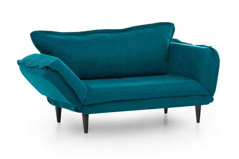 Mezonzo 3-sits Rektangulär Längsbäddad Bäddsoffa 50x190 cm i Tyg - Grön - Möbler - Soffa - Bäddsoffa