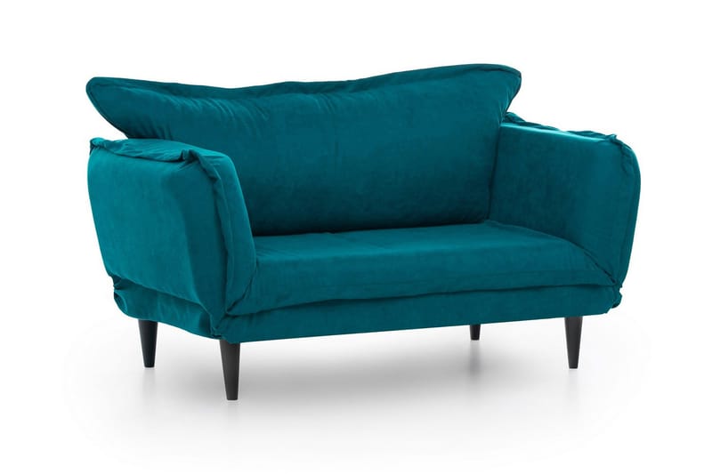 Mezonzo 3-sits Rektangulär Längsbäddad Bäddsoffa 50x190 cm i Tyg - Grön - Möbler - Soffa - Bäddsoffa