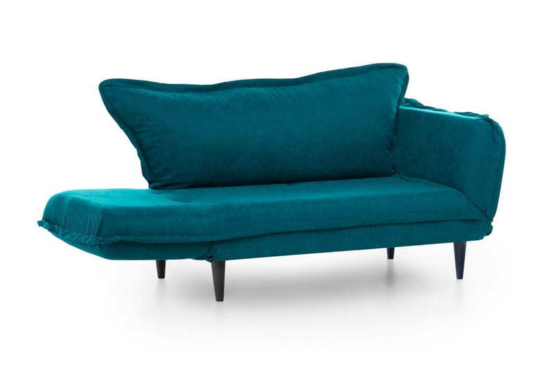 Mezonzo 3-sits Rektangulär Längsbäddad Bäddsoffa 50x190 cm i Tyg - Grön - Möbler - Soffa - Bäddsoffa