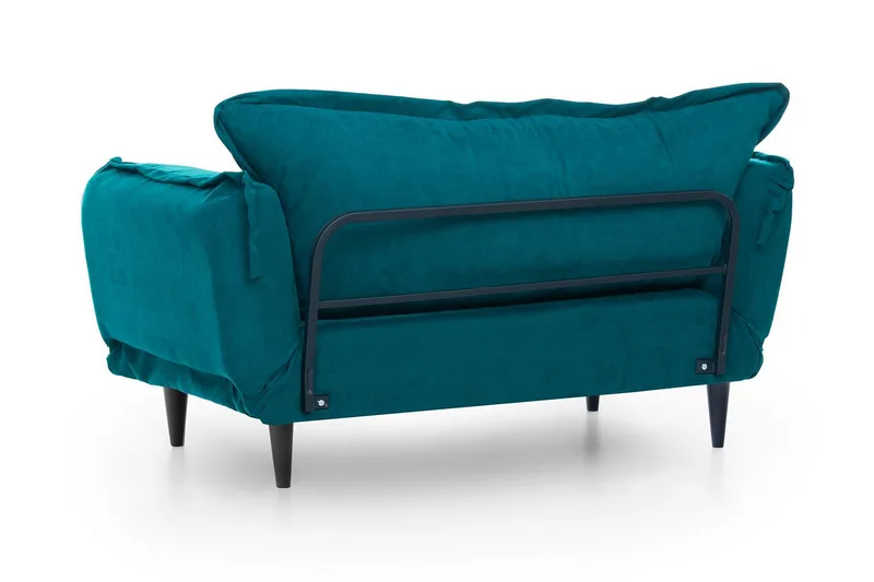 Mezonzo 3-sits Rektangulär Längsbäddad Bäddsoffa 50x190 cm i Tyg - Grön - Möbler - Soffa - Bäddsoffa