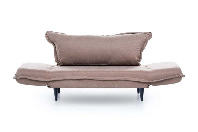 Mezonzo 3-sits Rektangulär Längsbäddad Bäddsoffa 50x190 cm i Tyg - Taupe - Möbler - Soffa - Bäddsoffa