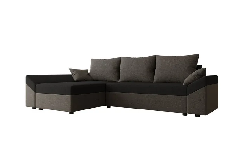 Midfeld 3-sits Hörnbäddsoffa NO_BRAND Brown/Black, undefined