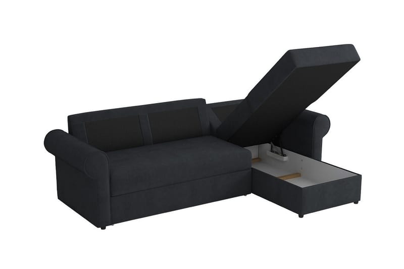 Midfeld 3-sits Hörnbäddsoffa NO_BRAND Dark blue - Möbler - Soffa - Bäddsoffa