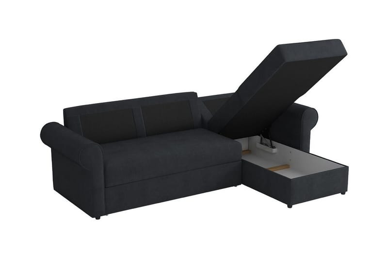 Midfeld 3-sits Hörnbäddsoffa NO_BRAND Dark Turquoise - Möbler - Soffa - Bäddsoffa