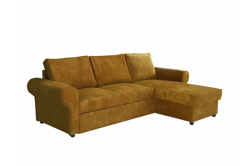 Midfeld 3-sits Hörnbäddsoffa NO_BRAND Mustard yellow, undefined