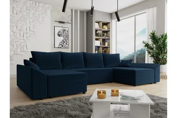 Midfeld 4-sits Hörnbäddsoffa blue - Möbler - Soffa - Bäddsoffa
