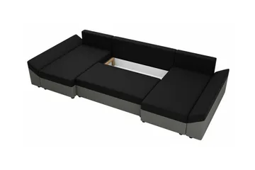 Midfeld 4-sits Hörnbäddsoffa Dark Grey/Black - Möbler - Soffa - Bäddsoffa