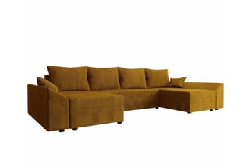 Midfeld 4-sits Hörnbäddsoffa Dark yellow - Möbler - Soffa - Bäddsoffa