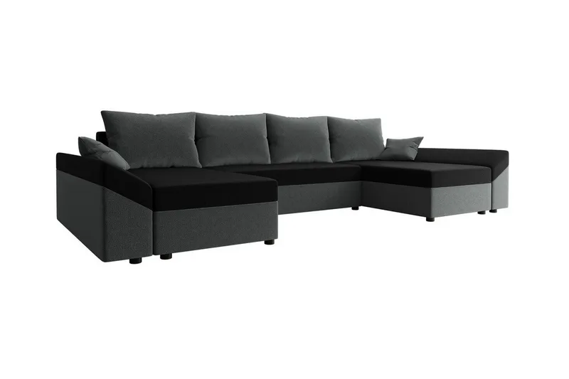 Midfeld 4-sits Hörnbäddsoffa NO_BRAND Dark Grey/Black, undefined
