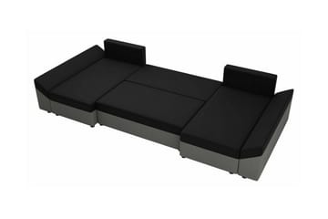 Midfeld 4-sits U-formad Hörnbäddsoffa 130x268 cm med Förvaring i Tyg - Terrakotta - Möbler - Soffa - Bäddsoffa