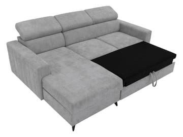 Milano 3-sits Bäddsoffa divan vänster med förvaring - gul - Möbler - Soffa - Bäddsoffa