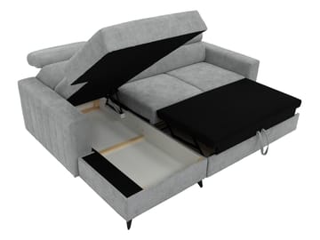 Milano 3-sits Bäddsoffa divan vänster med förvaring - gul - Möbler - Soffa - Bäddsoffa