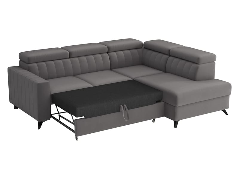 Milano 4-sits Bäddsoffa schäslong vänster med förvaring - gul - Möbler - Soffa - Bäddsoffa