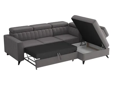 Milano 4-sits Bäddsoffa schäslong vänster med förvaring - gul - Möbler - Soffa - Bäddsoffa