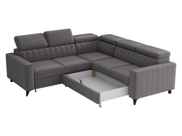 Milano 5-sits Bäddsoffa hörn med förvaring - Beige - Möbler - Soffa - Bäddsoffa