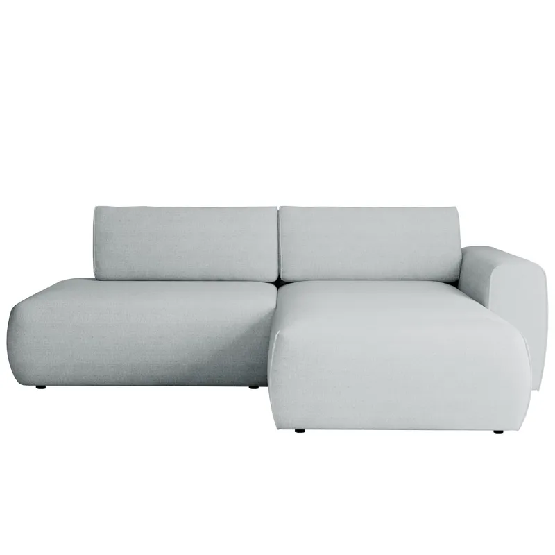 Milias 3-sits Bäddsoffa med Divan Höger och Förvaring, Grå